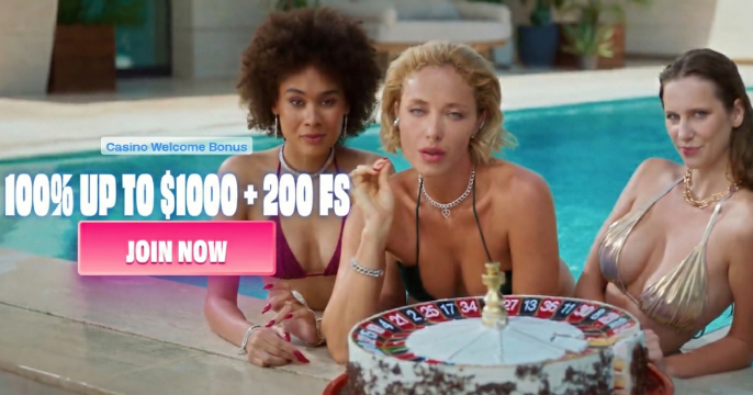 OnlySpins welcome banner with bonuses for Canadian players